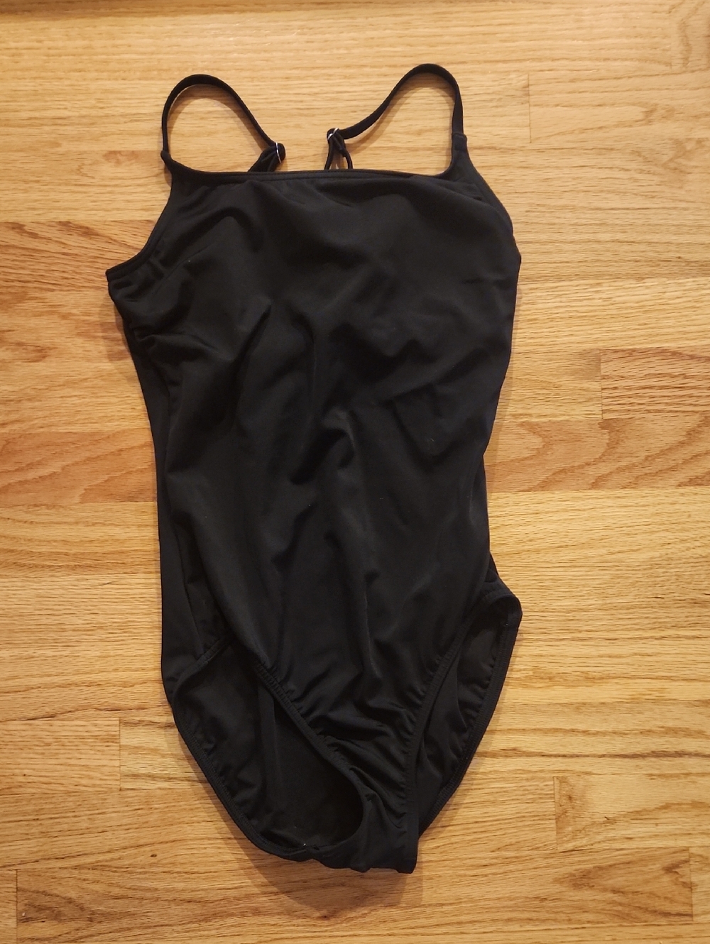 Lands End Black One Piece Swim Suit Size 8